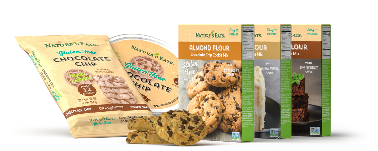 Nature's Eats Cookie Dough and Baking Mix Packaging
